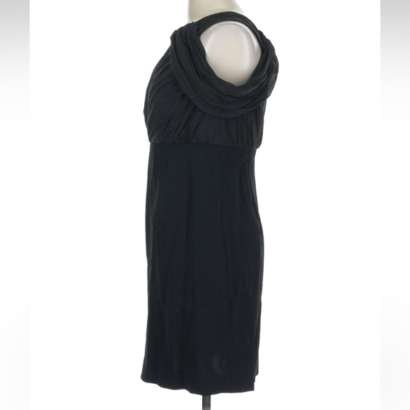 Rachel Zoe Samantha Silk-Blend Cocktail One Shoulder Dress Black Size 10 Medium - Picture 6 of 8